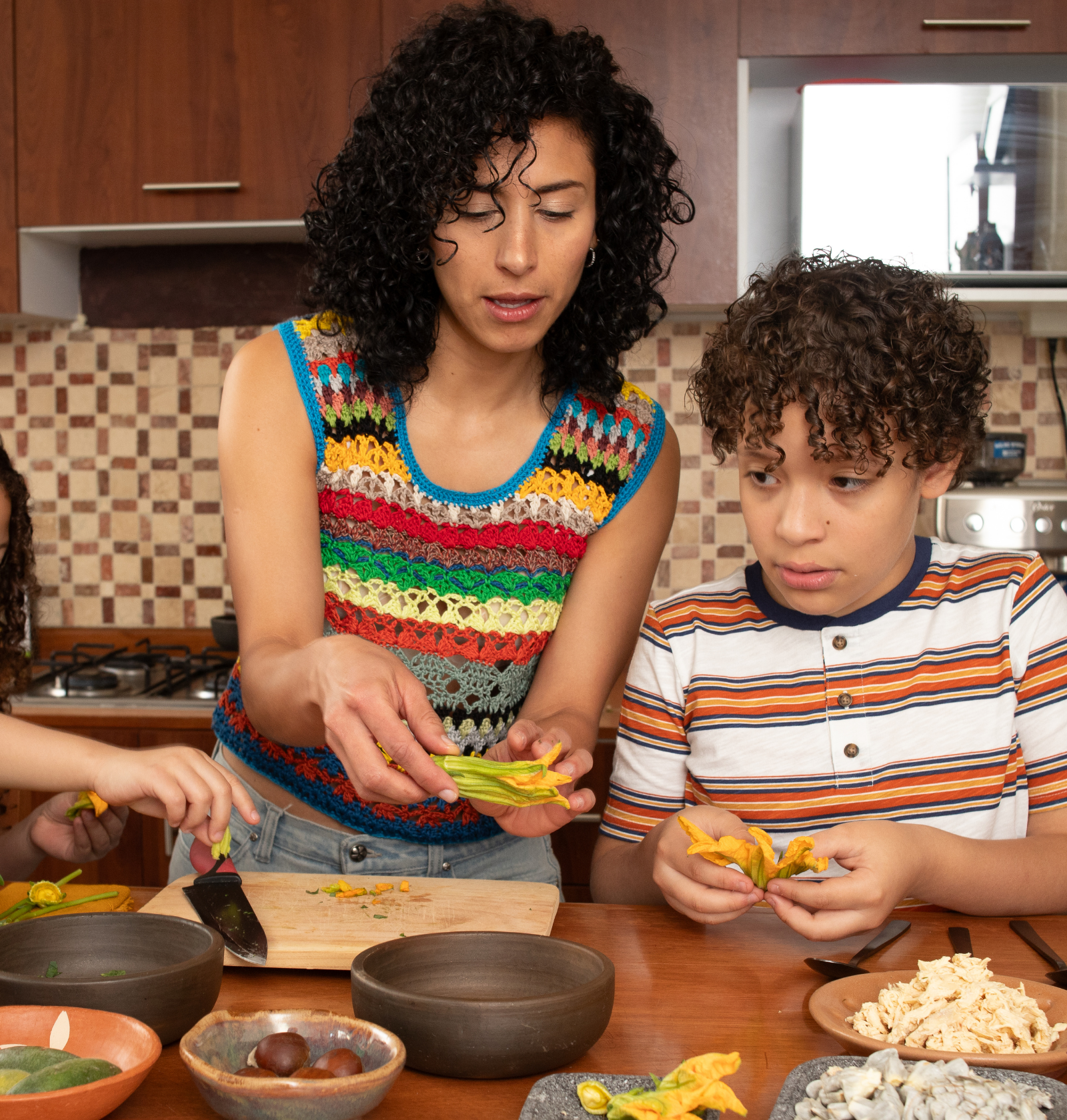 Hands holding fresh produce